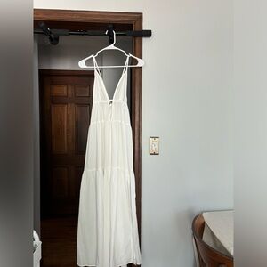 White maxi dress